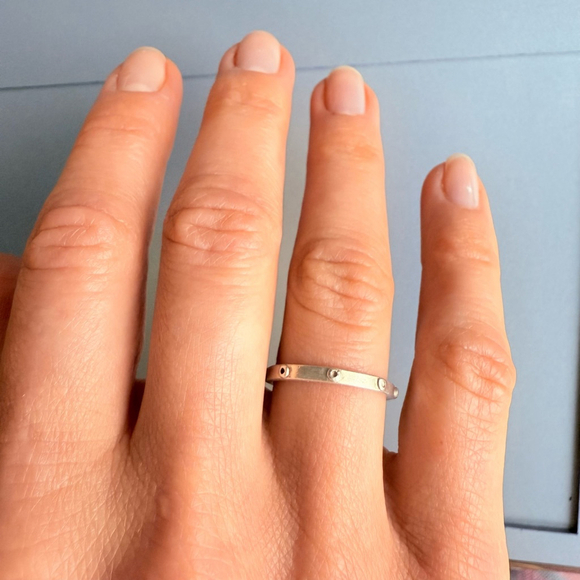 Silpada Modernist Porthole Stackable Eternity Sterling Silver 925 Retired Ring - Picture 4 of 8